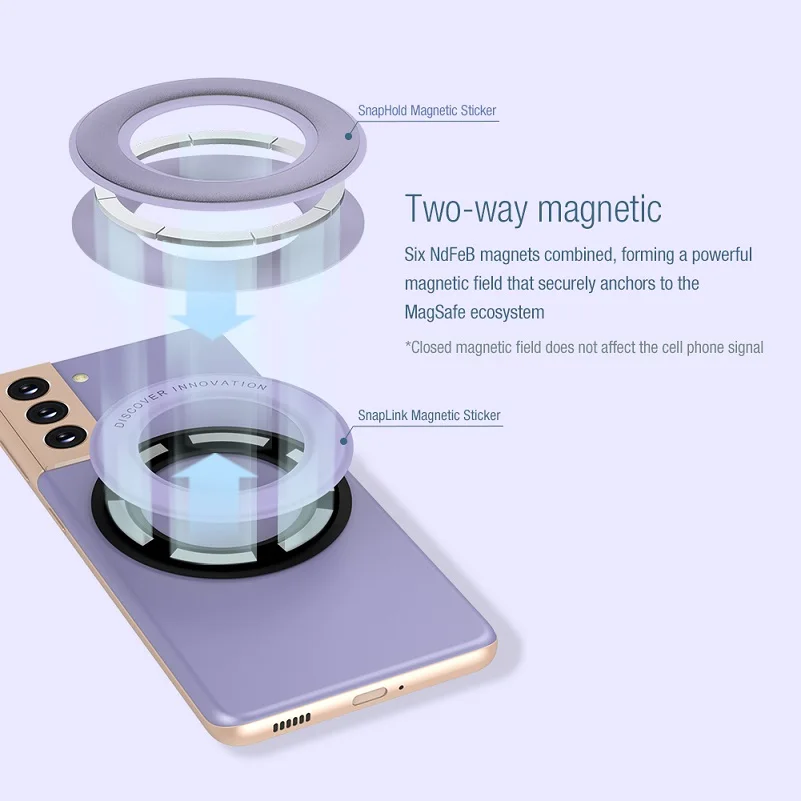 Nillkin Magnetic Sticker For iPhone 14 ProMax Magnet Plate For Samsung Galaxy S23 S22 Sticker Phone Holder Stand For iPhone13 12 - view 3