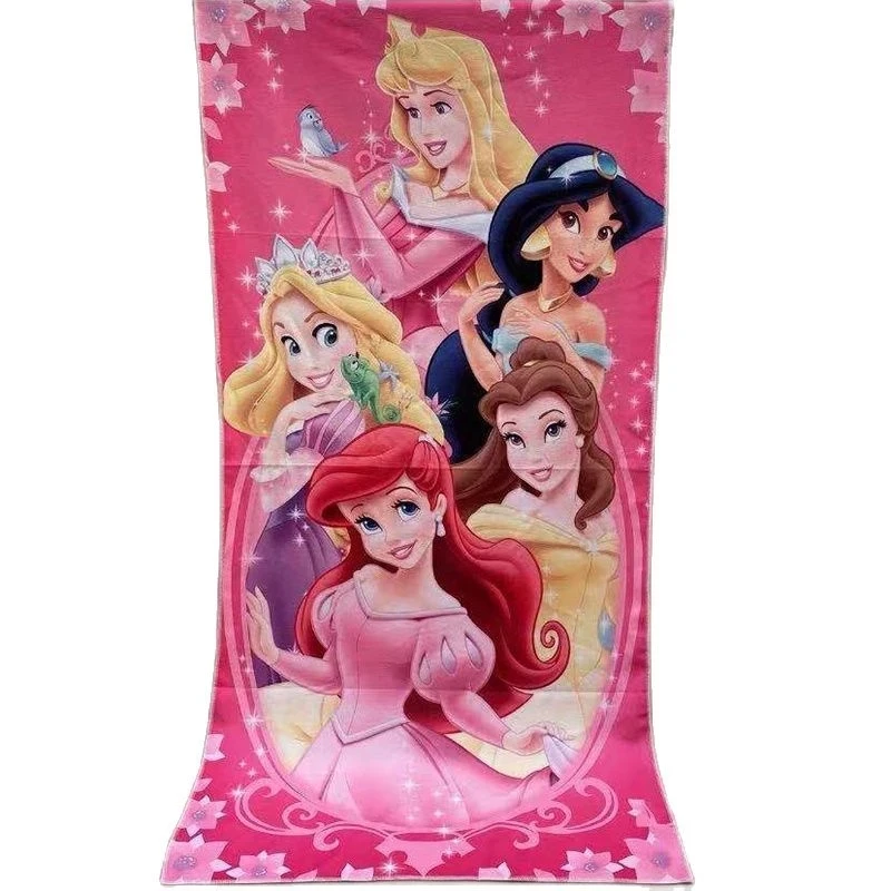 

2023 Disney jasmine Princess Baby BathTowel Super Soft Absorbent Beach Swimming Towel Washcloth 70x140cm Girls Kids Gift