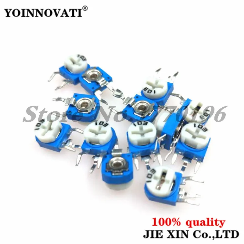 30PCS RM063 RM-063 100 200 500 1K 2K 5K 10K 20K 50K 100K 200K 500K 1M ohm Trimpot Trimmer Potentiometer variable resistor