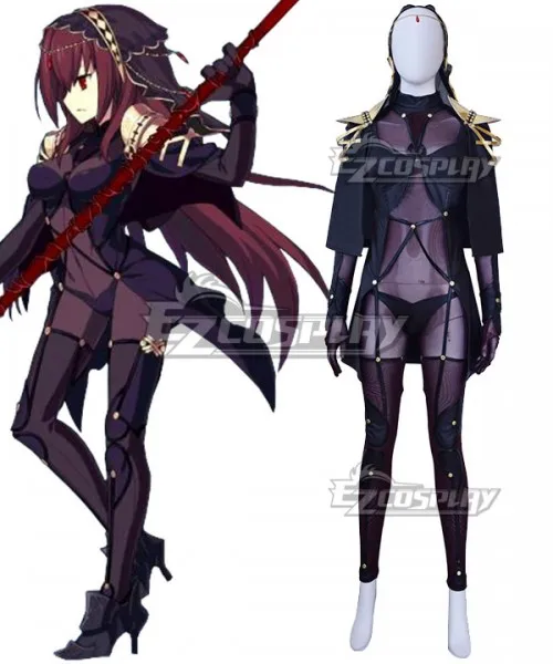 Fate Grand Order Lancer Scathach Girls Jumpsuit Adult Halloween Party Outfit Festival Suit Cosplay Costume E001