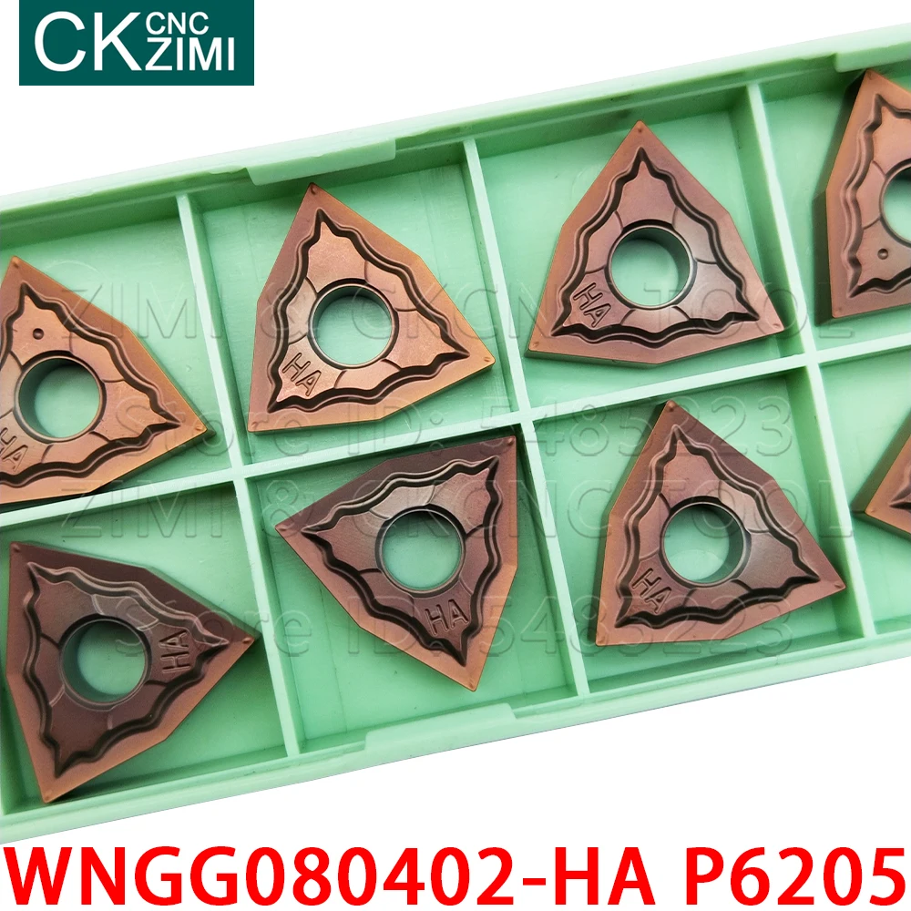WNGG080402-HA P6205 WNGG 080402 HA أداة تحول خارجية بإدراج كربيد للصلب المقاوم للصدأ, أداة خراطة معدنية CNC