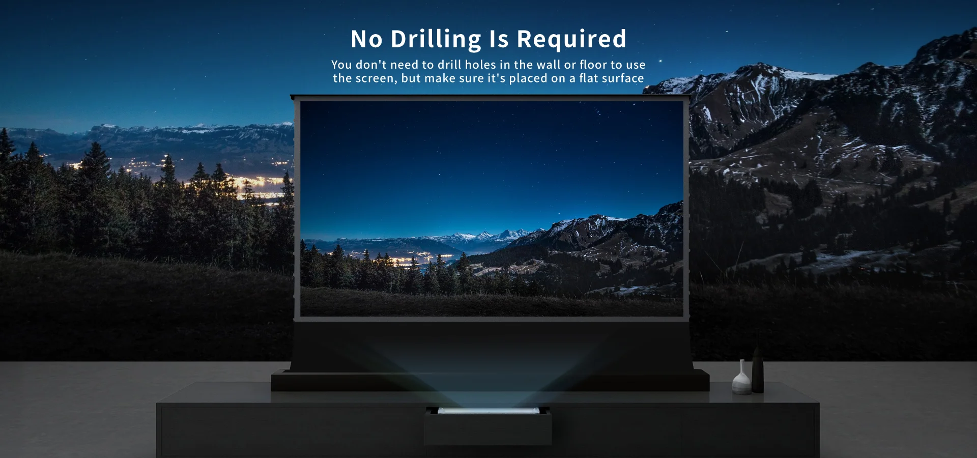 Freies Verschiffen 100 Zoll 16:9 CLR Faltbare Projektor Bildschirm Mit Ultra Kurze Werfen ALR Mit 0,6 Verstärkung Für Home Cinema – Detail 14