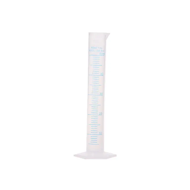 1pcs 50ml Plastic Measuring Cylinder Laboratory Test Graduated Tube tool Affordable Chemistry Set