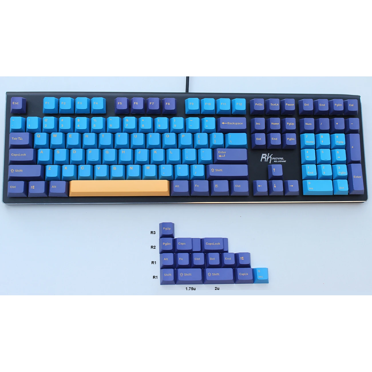 

OEM Profile Double Shot Thick PBT Keycaps for MX Switches 61 63 64 84 87 96 108 GH60 GK61S GK64 FC980M Mechanical Keyboards