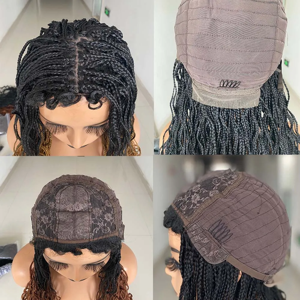 Cosplay trança peruca de cabelo longo trançado perucas para preto feminino bandana ombre barids sintéticos caixa trançada perucas 26 polegada