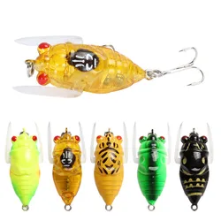 1PCS 4cm 5.9g Topwater Lifelike Insects Fishing Lure Cicada Baits Fishing Lures For BassPike Carp Wobblers Fishing Tackle