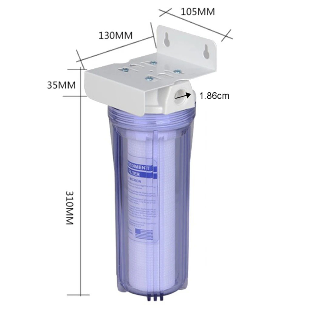 10\'\' Whole House Single Stage Filtration Water System with PP Cotton House Replacement Filters