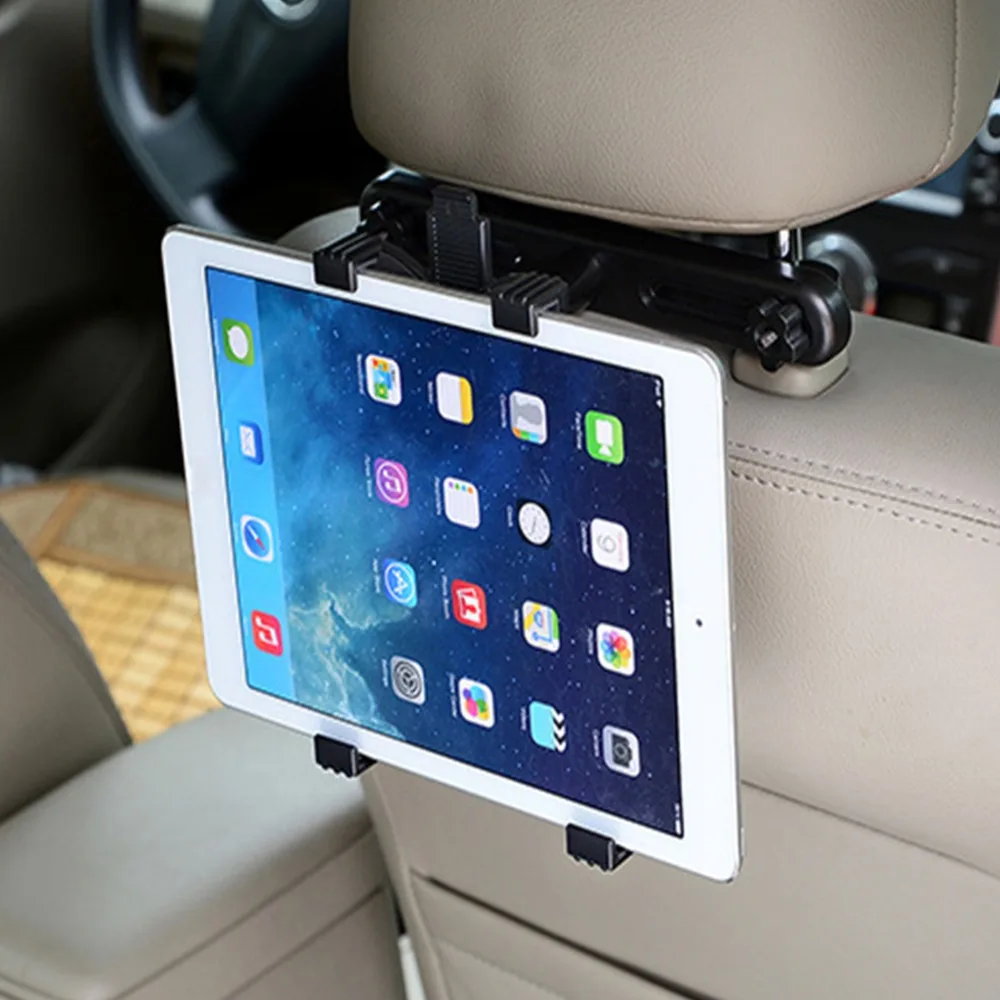 Universal Car Seat Mount Telescópica Tablet Titular, Bracket Clamp Rack para iPad