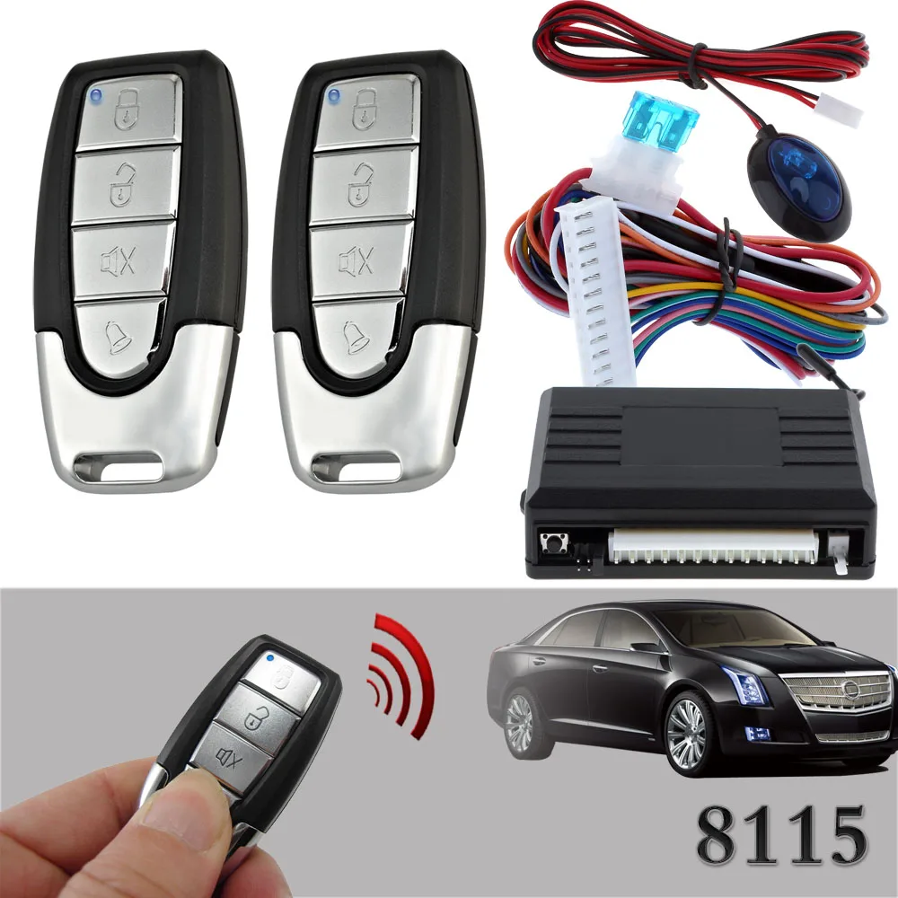 Keyless Entry System For Automobile Central Lock Car One-Way Alarm System Without Siren 12V Vehicle Central Door Lock System