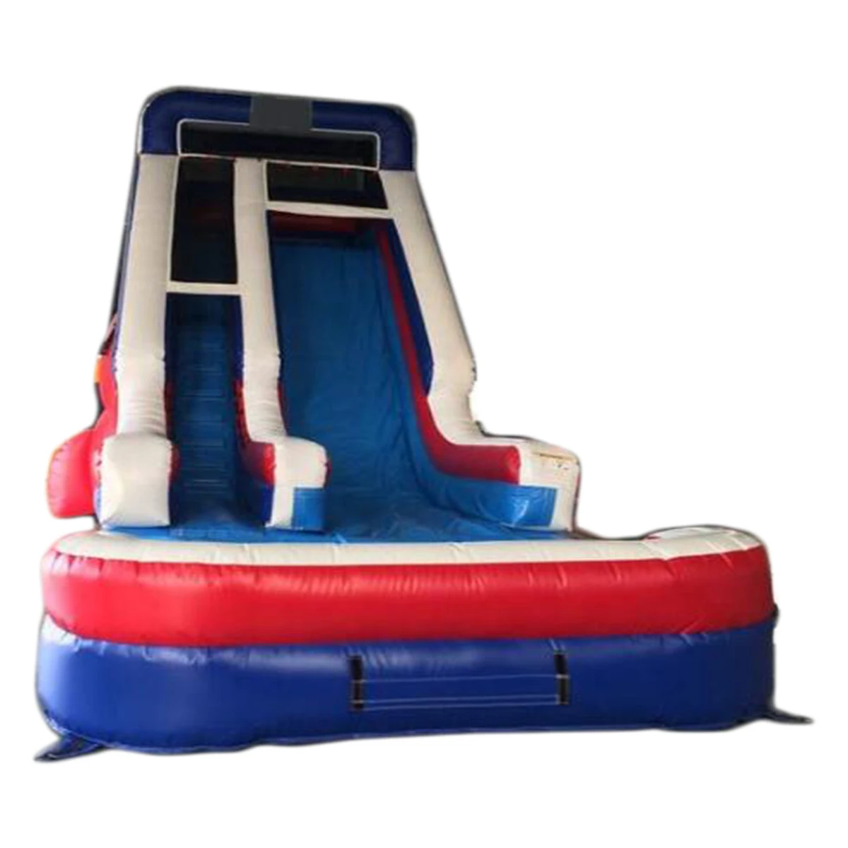 PVC material large size Inflatable Slide with pool  Bouncy Slide for commerical use