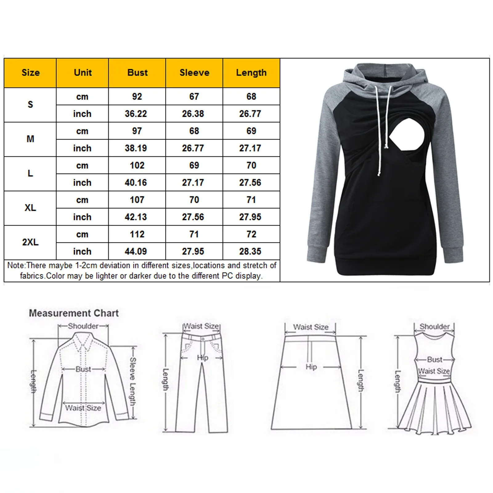 Maternity Long Sleeve Nursing Tops Autumn Winter Women Breastfeeding Hoodie Patchwork Sweatshirt With Pockets Pregnancy Clothing