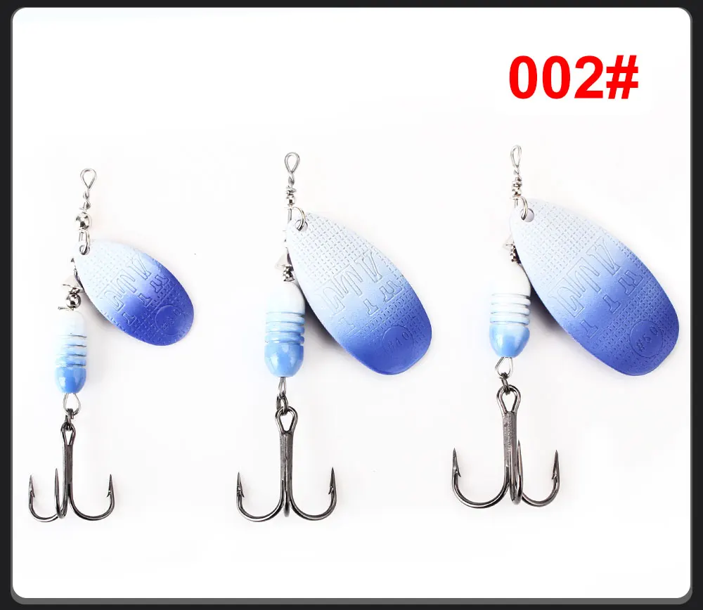 FTK Neuer Metall-Angelköder Spinnerbait 5,8g 6,3g 10,2g 16,9g 18,8g Hochwertige Hartköder mit Dreifachhaken Angelzubehör für Hecht – Detail 9