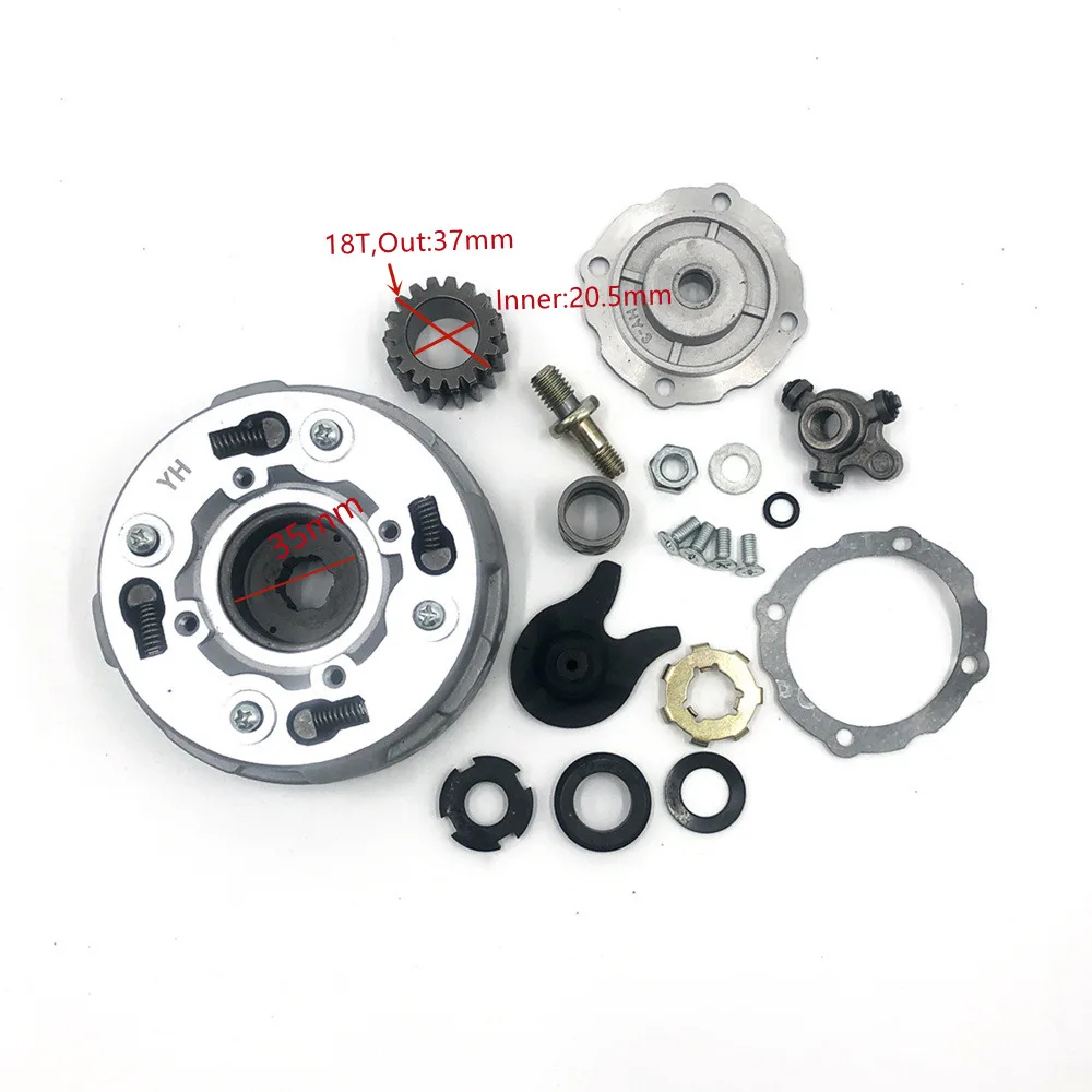 Gruppo Frizione Con Pignone 18T Compatibile Con Motori ATV 90cc 110cc 125cc, Per Fuoristrada E Uso Ricreativo