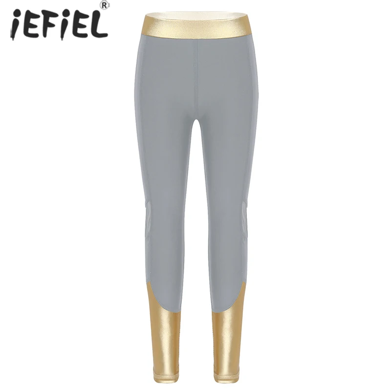 

Girls Legging Pants Sport Trousers Running Yoga Workout Casual Fashion Pant Elastic Waist Mesh Spliced Sweatpants