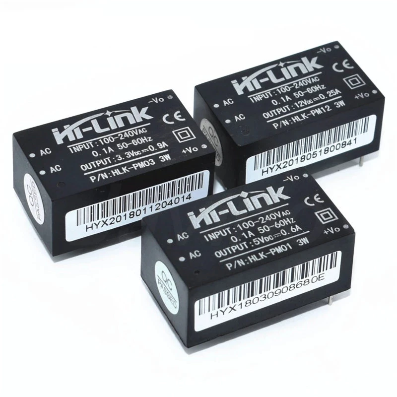 AC-DC 220V to 5V/3.3V/12V Mini Power Supply Module Intelligent Household Switch Power Module HLK-PM01 HLK-PM03 HLK-PM12