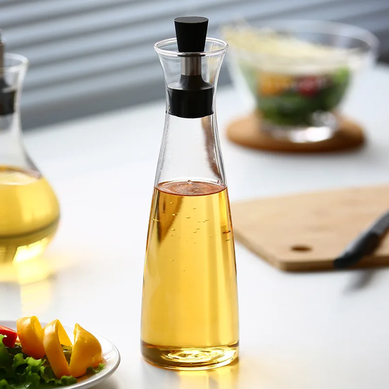 

Nordic Glass Cruet Oil Dispenser Bottles Gravy Boats Creative Leak-proof Oil Vinegar Bottle Sauce Container Pot Kitchen Tools