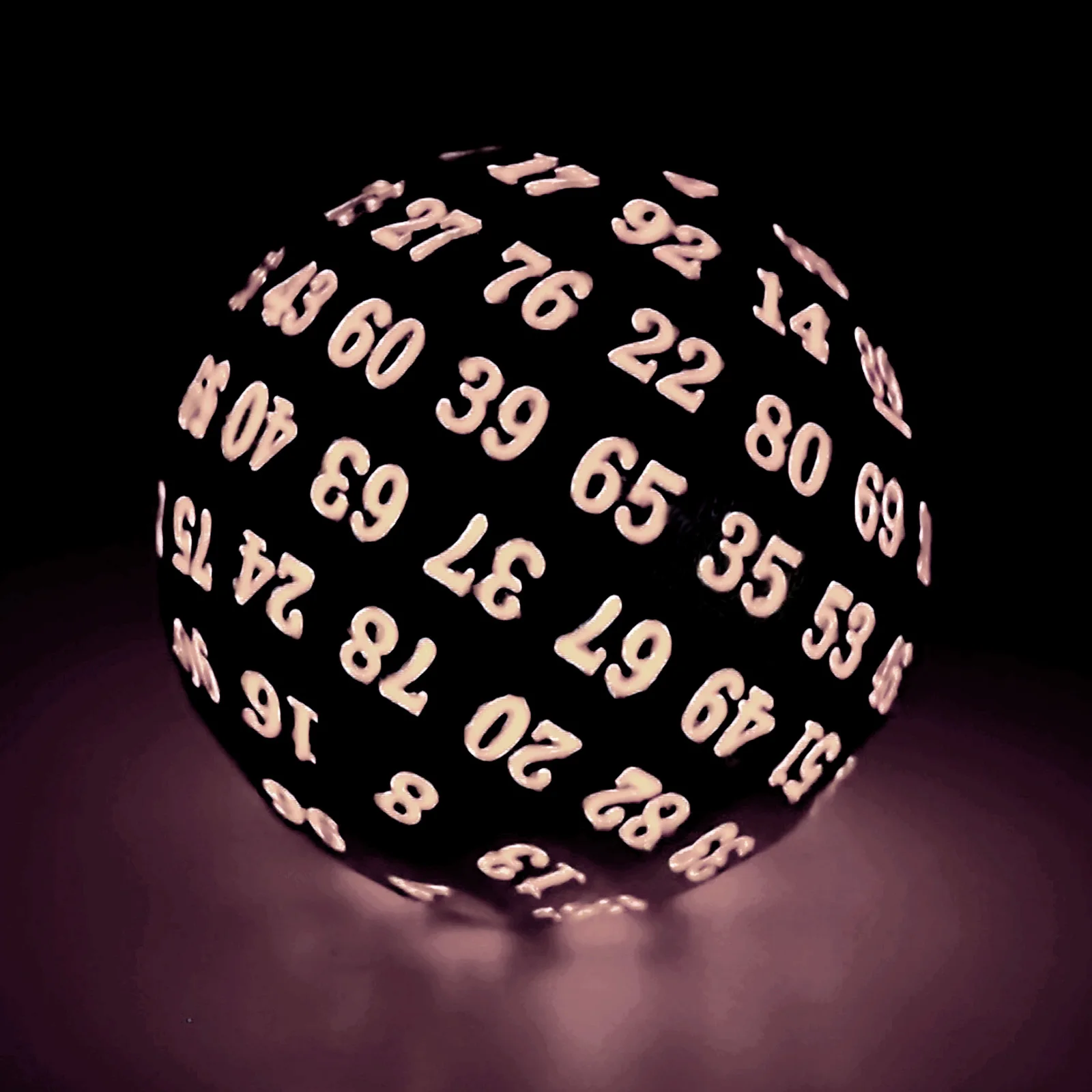 

Металлические D100 игральные кости Haxtec 100, мерцающие Серебристые красные цифры