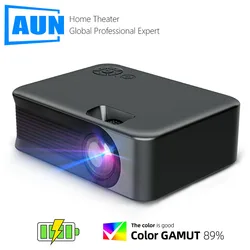 AUN A30 MINI projecteur video led extérieur Portable pour films 4k télévision intelligente retro smartphone pico videoprojecteur Home cinéma avec batterie synchronisation de téléphone noel WIFI