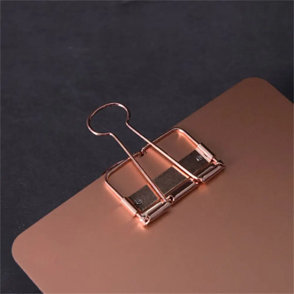 1PC A5 Metal Clipboard Collect Book Clips Document Holder Menu Bill Folder Clipboard Writing Pad Office Supplies