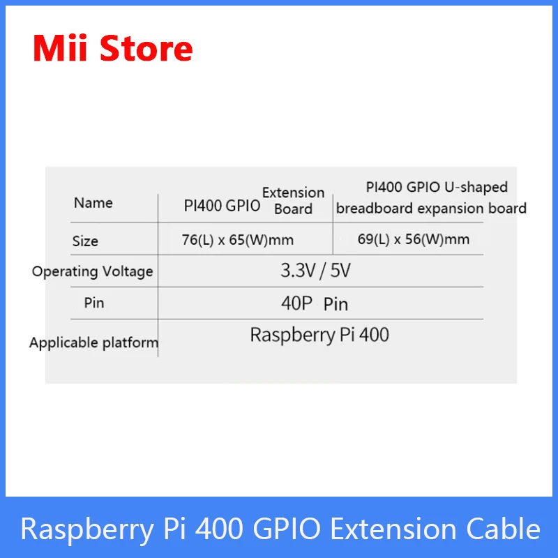 Scheda di espansione GPIO Raspberry Pi 400 linea di connessione GPIO scheda di espansione Breadboard a forma di U