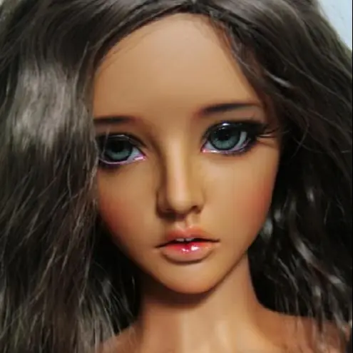 Free makeup&eyes ! Top quality 1/3 bjd doll Supia Juah ver D Tan Female manikin model recast resin doll