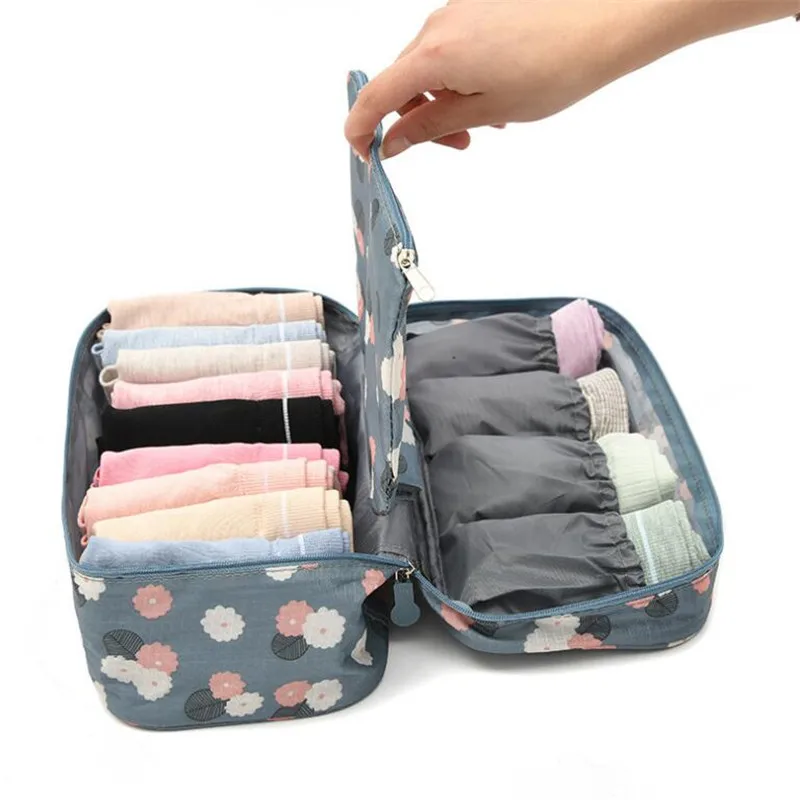 Women Bra Organizer Storage Bag Travel Packaging Cubes Underwear Bag Bra Organizer Girl Personal Items Pouch Travel Accessories