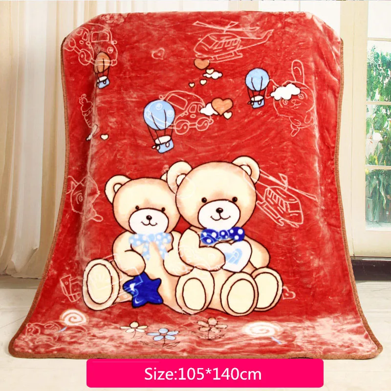 18 Colors Kids Cartoon Blankets Warm Coral Fleece Bedding Quilt 110*140cm Toddler Soft Play Blanket Infant Sofa Rest Cover