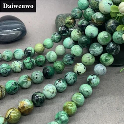 100% Natural America Variscite Stone Beads 6/8/10/12mm DIY for Bracelet Jewelry