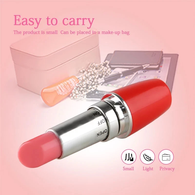 Mini Bullet Vibrator For Women Sex Toys Discreet Lipsticks Vibrating Clitoris Stimulator Lipstick Vibrator Masturbation Sex Shop