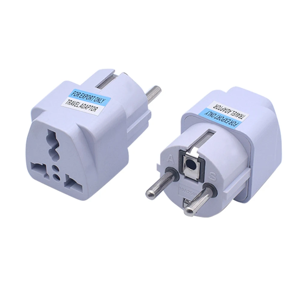 1pcs Universal EU Plug Adapter AU UK US To EU Euro AC Travel Adapter Electrical Plug Converter Power Socket