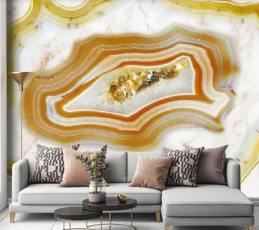 

Papel de parede light luxury microcrystalline marble agate slice background wall 3d wallpaper,bedroom KTV bar mural wall decor