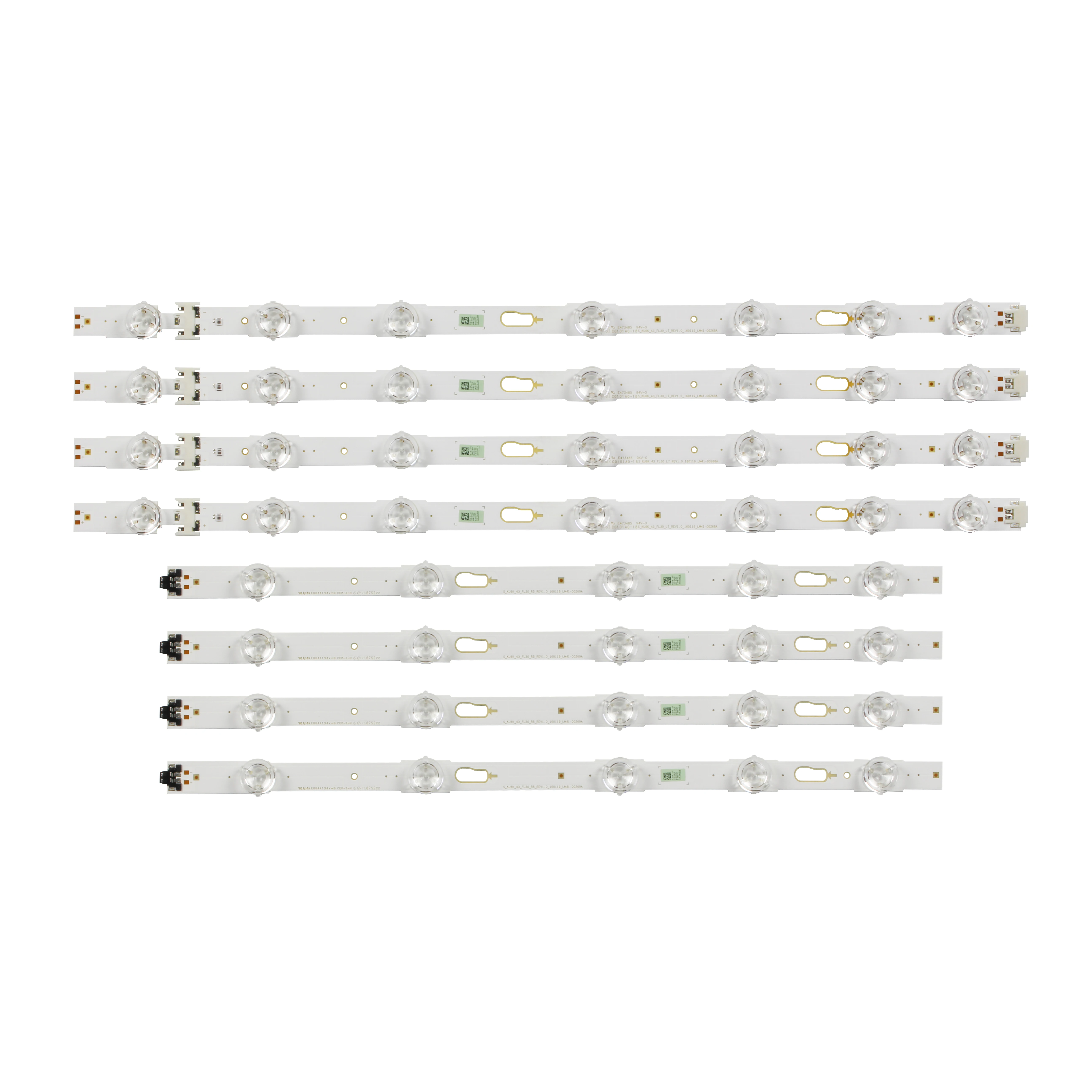 

LED Backlight For UE43KU7000 UE43MU7000 BN96-39781A BN96-39782A V6DU-430DCA-R2 V6DU-430DCB-R2 CY-GK043HGAV1H LM41-00269A 00268A