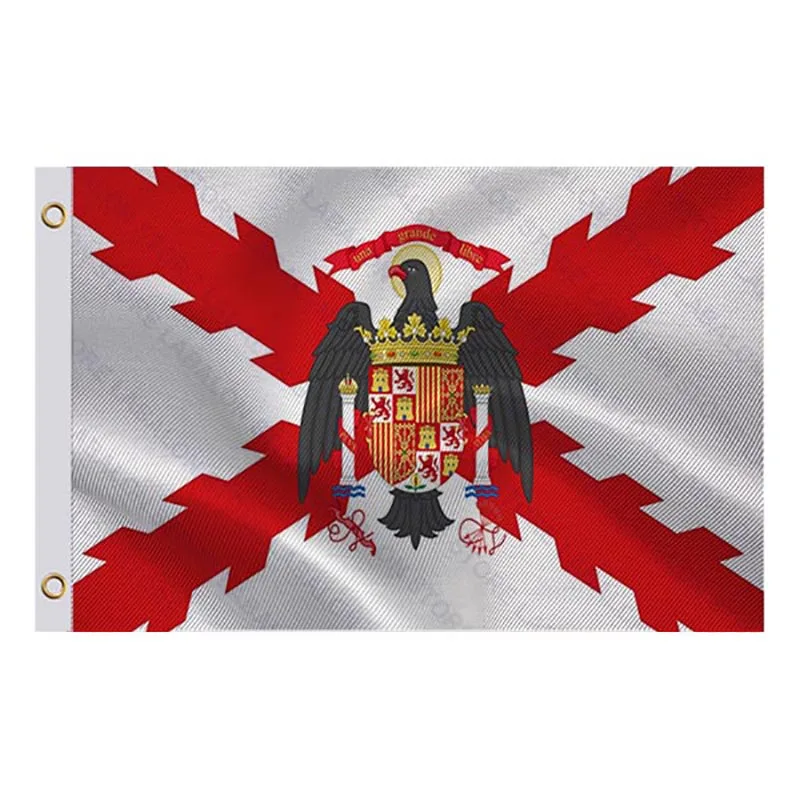 Bordowy krzyż z flagą orła