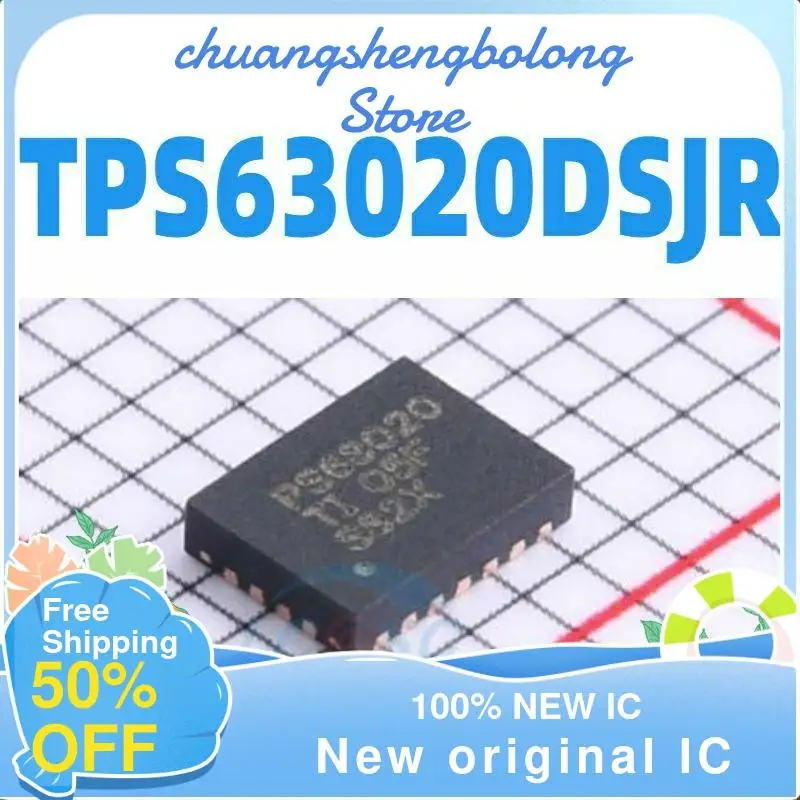 

20PCS TPS63020DSJR TPS63020DSJ TPS63020 VSON-14 New original IC