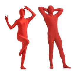 customized Zentai Costumes Full Body Skin Suit Catsuit Halloween Costumes Adult Bodysuit add crotch zipper open eyes open mouth