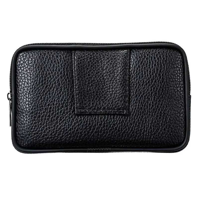 Pochete masculina vintage de couro pu, bolsa de cintura para telefone, cinto esportivo, cinto de quadril, coldre de cinto, carteira, capa de mão