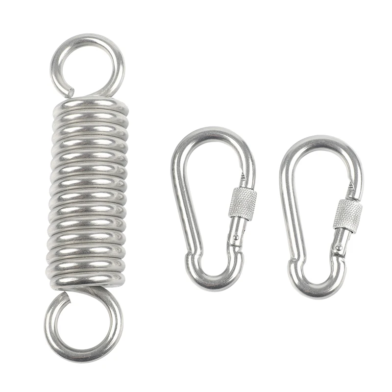 304 Stainless Steel Heavy Duty Hanging Kit Spring Hook 360 Degree Spinning for Punching Bags Rocking Seat Swing Hammock