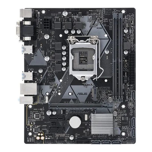 New ASUS PRIME B365M-K motherboard is equipped with LED lighting effects, DDR4 2666MHz, supports M.2, SATA 6Gbps