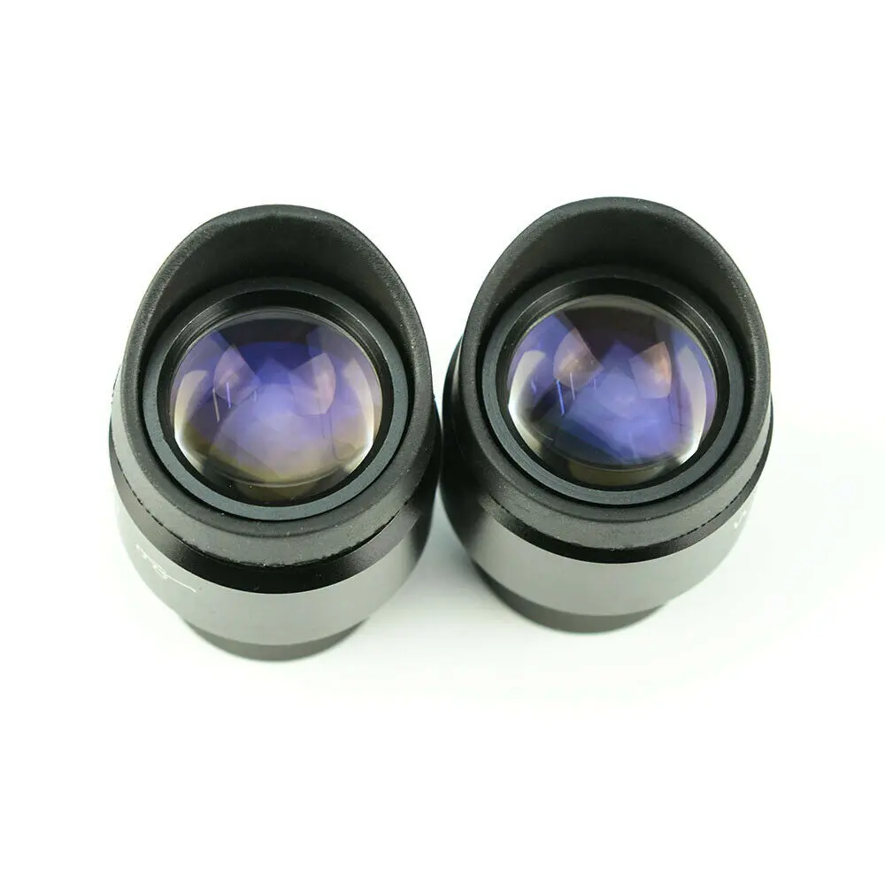 Wide Field 23mm Magnifiction 10x Stereo Microscope Zoom Eyepiece Adjustable Diopter 30mm Dia Microscopio Eyepieces with Eye Cups