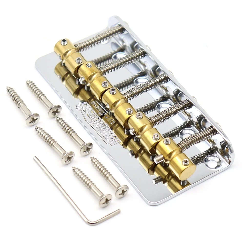 Wilson – pont de guitare à 5 cordes avec selle en laiton, 1 ensemble