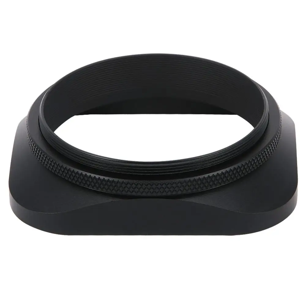 Haoge LH-B55T 55mm Square Metal Screw-in Lens Hood with Cap for Leica APO-Summicron-M 90mm f/2 ASPH E55, Summicron-R 50mm f2 E55