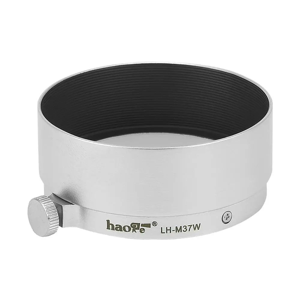 Haoge LH-M37W Metall-Gegenlichtblende für Leica Leitz Elmar 3,5 cm 35 mm f3,5, ersetzt A36 Silber – Detail 3