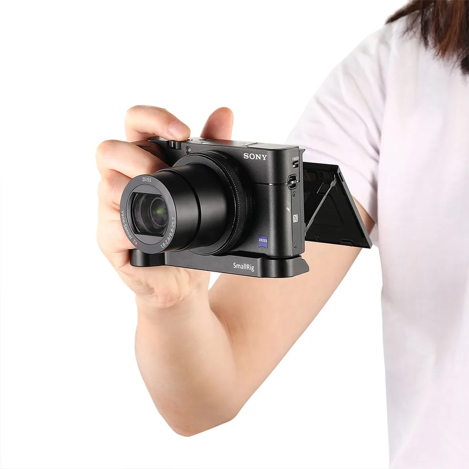 SmallRig RX100 M7 L 字型木製グリップ Sony RX100 III / IV / V(VA
