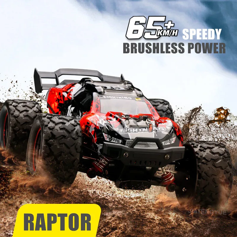 

JTY Toys 65km/h RC Car 1/18 Bigfoot Monster Brushless Remote Control Cars 4WD Radio Off-Road Truggy RC Crawler Car For Adults