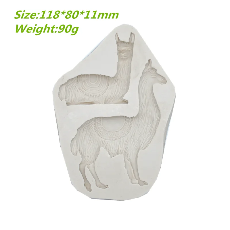 Alpaca Deer Sheep Shape Resin Silicone Mold Kitchen Baking Decoration Tool DIY Cake Chocolate Pastry Dessert Fondant Moulds