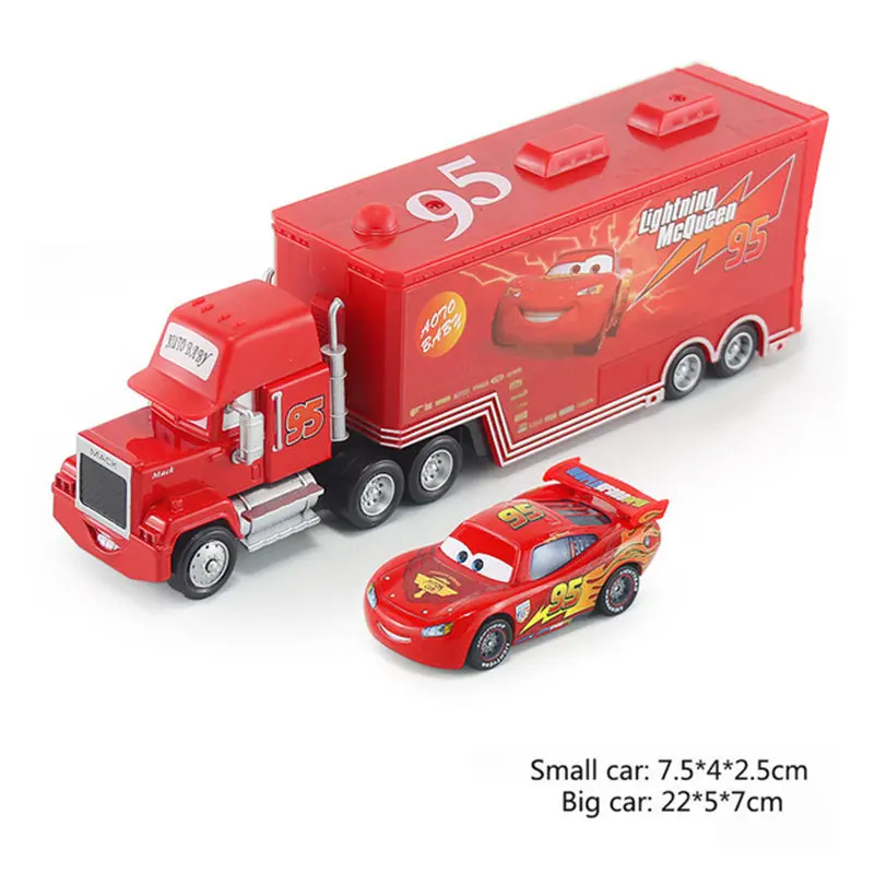 Samochody Disney Pixar 2 3 zabawki zygzak McQueen Jackson Storm Mack wujek Truck 1:55 Model odlewu samochodzik prezenty urodzinowe dla dzieci