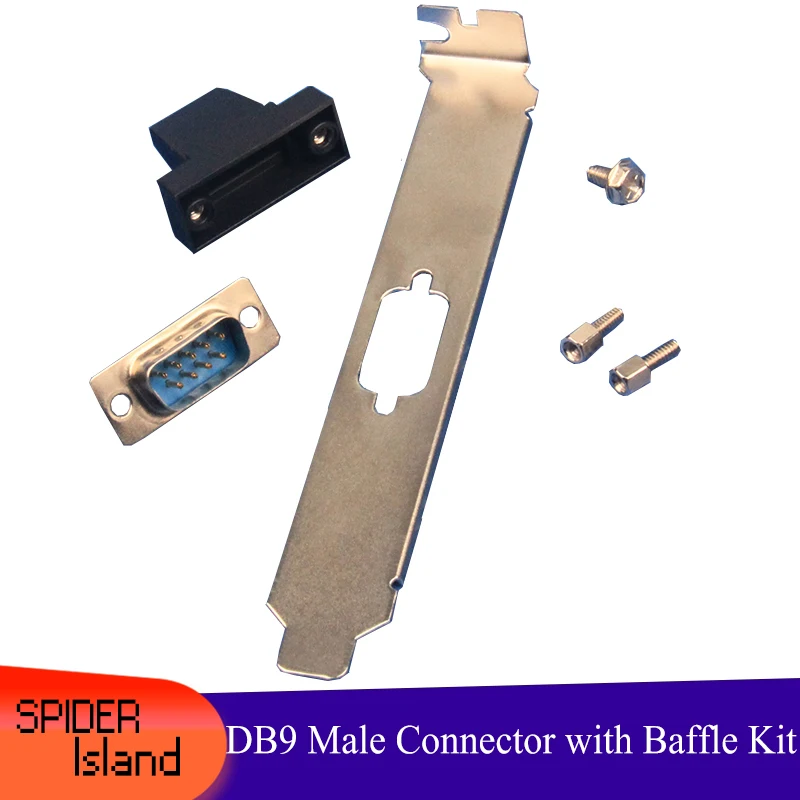 DB9 Welding male DB9 Connector Interface DB9 Male Baffle DB9 Male Refit DB9 Adapter kit with Baffle