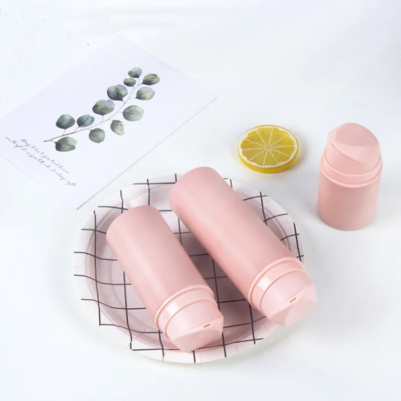 10pcs/lot Factory stock pink PP 50ml 100ml150ml essence, sunscreen lotion, airless bottle, cosmetic sub-bottle