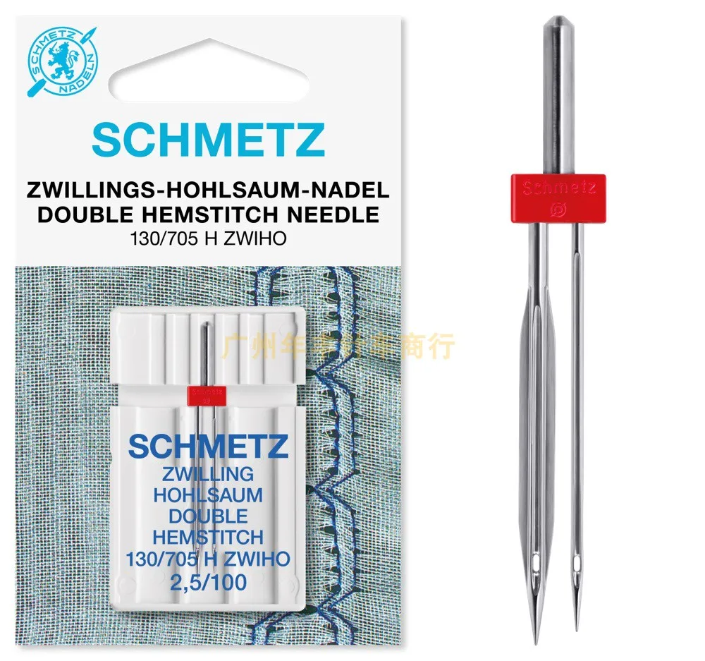 Double Hemstitch Needle SCHMETZ Double Hemstitch Needle SCHMETZ 130/705H-ZWIHO Household Sewing Machine Needle 130/705 H ZWIHO