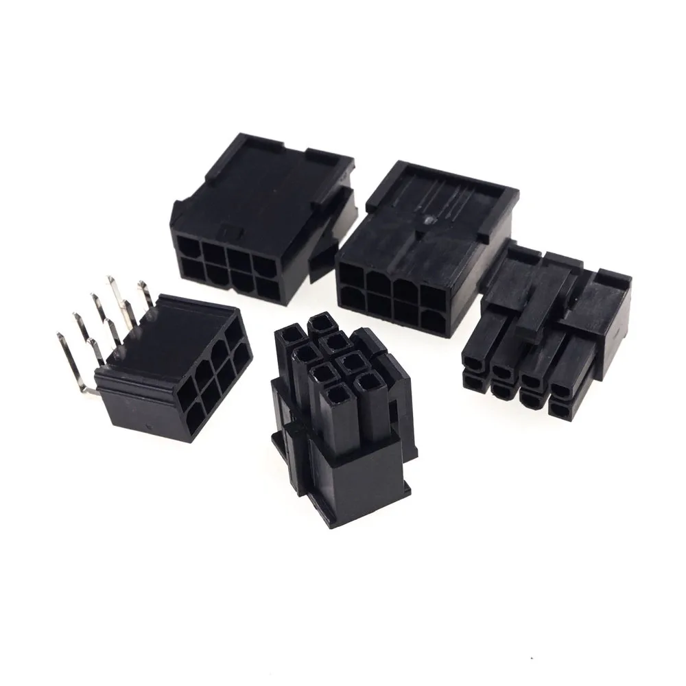 20Pcs  CPU 8 Pin Receptacle Plug Housing Male PCB Header Pins EPS ATX PSC Motherboard Mainboard Connector Shell Wafer 4.2 mm